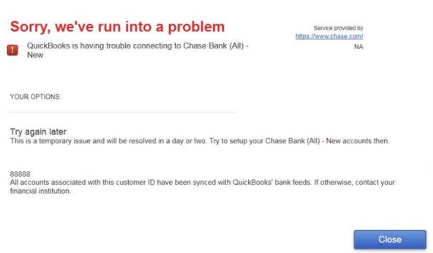 New Chase (All) Bank Feeds Not Downloading All Transactions