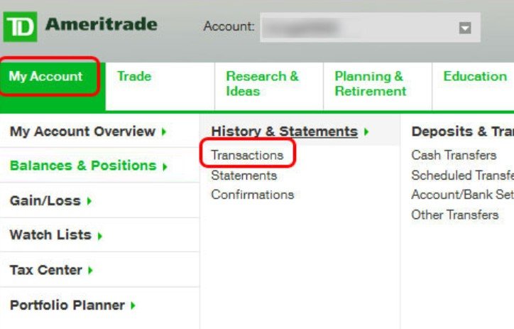 How Do I Get My TD Ameritrade Statement