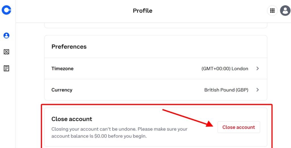 How To Close a Coinbase Account